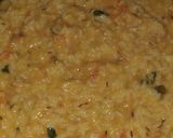 A picture of step 7 of Daal Khichadi (with leftover daal).