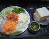 A picture of step 1 of Vegetable Sandwich.