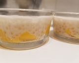 Une image de l'étape 8 de Dessert lait de coco, mangue, perles du Japon (= perles tapioca).