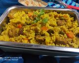 A picture of step 7 of Veggie Soya Tehri.