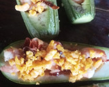 Foto del paso 8 de la receta: Calabacita española rellena de camarón, bañada en salsa bechamel