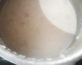 A picture of step 1 of Strawberry fruit cake with rice kheer frosting.