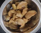A picture of step 2 of Chikoo kesari.