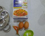 Foto langkah ke 1 dari resep Makaroni Telor #dapurelbeweek30.
