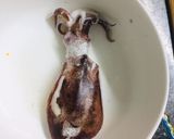 Hình bước làm 1 của món Mì gói mực lá