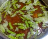 A picture of step 3 of Guvar Muthiya (cluster beans).
