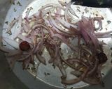 A picture of step 2 of Sohanjana ki phali (drumsticks).