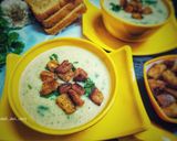 ক্রিমি গার্লিক স্যুপ উইথ ক্রিস্পি ক্রুটনস(Creamy garlic soup crispy croutons recipe in Bengali) রেসিপির ধাপ 6 ছবি