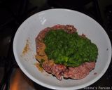A picture of step 3 of Spicy pan fried kebab.