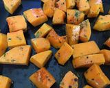 A picture of step 1 of Roasted butternut squash with feta and pearl barley #salad.