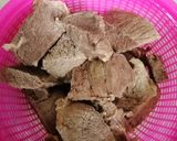 Gambar langkah 1 resipi Daging Dendeng Acik Normah.