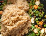 A picture of step 4 of Amaranth (Rajgira) Upma.