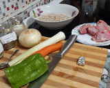 Foto del paso 1 de la receta: Alubias blancas con conejo