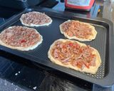 A picture of step 5 of Lebanese homemade meat pies/ Lahm bi Ajeen or Sfiha.