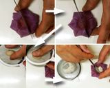 A picture of step 8 of Nerikiri Wagashi "鉄仙 （Clematis）".