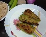 A picture of step 7 of Stuffed Green Chilli Subji.
