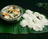 A picture of step 9 of Kerala style idiyappam /string hoppers.
