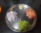 A picture of step 2 of Anda Masala.