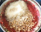 A picture of step 2 of Strawberry oats coconut soft bites.