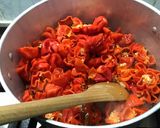 Une image de l'étape 8 de Sauces aux trois piments, coriandre et radis noir.