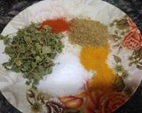 A picture of step 1 of Gujrati Khatti meethi kadhi.