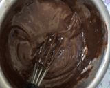 A picture of step 4 of Black forest cake stuff California crunchy walnuts cake.