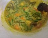 Foto langkah ke 2 dari resep Gulai Udang Kacang Panjang.