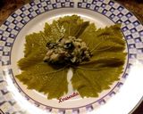 A picture of step 4 of Traditional Stuffed Grape Leaves (Dolmadakia).