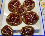 A picture of step 4 of Chocolate Pomegranate Bites with Sea Salt:.