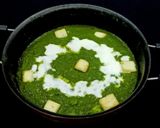A picture of step 6 of Palak Paneer.