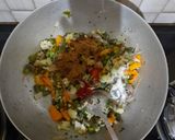 A picture of step 8 of Veg mataka biryani.
