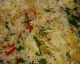A picture of step 5 of Vegetable Fried Rice.