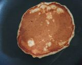 A picture of step 8 of Banana pancake (no milk/ no egg) with sourdough starter discard.