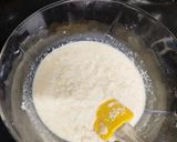 A picture of step 4 of Basbousa.