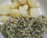 A picture of step 1 of Moong Sprouts Kabab.