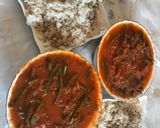 صورة لخطوة 2 من وصفة رز وفاصوليا خضره بيمرقة البندورة من غير لحمة