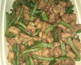 Foto langkah ke 4 dari resep Tumis buncis tempe dan cabe ijo.