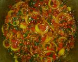 A picture of step 13 of Moi-moi with pepper and spring onion sauce.
