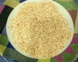 A picture of step 2 of Sesame Peanut Burfi.