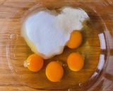Hình bước làm 3 của món 💚 Bánh Đào Nướng (Clafoutis aux pêches)
