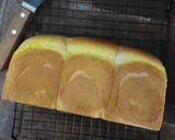 Foto langkah ke 12 dari resep (Sourdough Discard) Roti Tawar Angkak dan Kunyit.