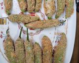 A picture of step 3 of Desi style peri bites.