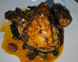 Foto del paso 3 de la receta: Pollo al horno con espinacas y pistachos