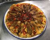Une image de l'étape 17 de Flan d'endives caramélisées aux tomates, poivron, jambon cru et fromage frais.