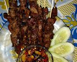 Foto langkah ke 7 dari resep Sate sapi bumbu kecap, empuk, enak dan cepat.