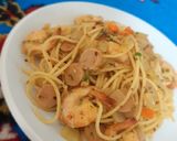 Foto langkah ke 5 dari resep Spaghetti aglio olio simple.
