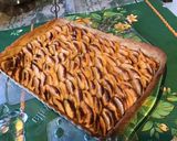 Une image de l'étape 8 de Tarte aux pommes du jardin et pralin,pâte brisée au café.