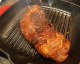 A picture of step 6 of Roasted Pork Tenderloin with a Herb Sauce.