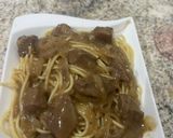 A picture of step 9 of Beef stroganoff.