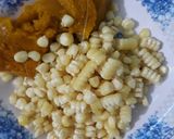 Hình bước làm 2 của món Sữa ngô bí đỏ
